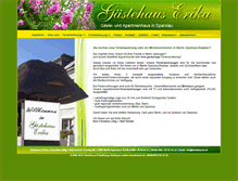 Tablet Screenshot of gaestehaus-erika.de
